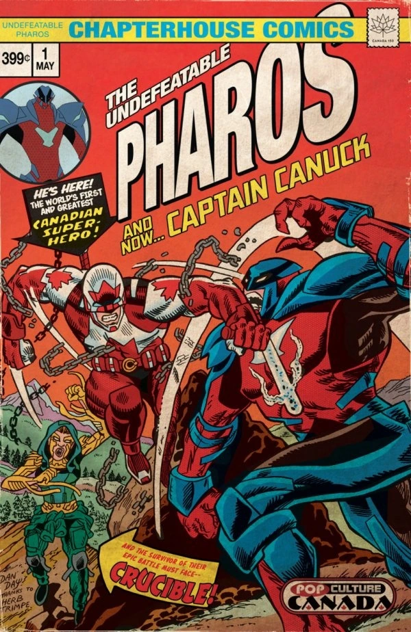 Captain Canuck #1 — Pop Culture Canada Homage Variant, cover by Dan Day