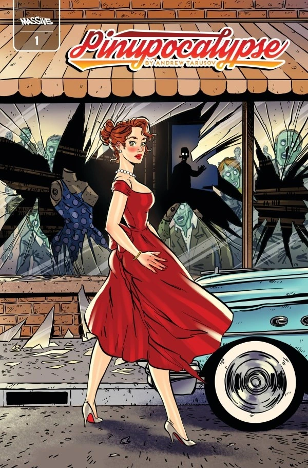 Pinupocalypse #1 — Cover D Andrew Tarusov The Walking Dead Homage Variant, cover by Andrew Tarusov