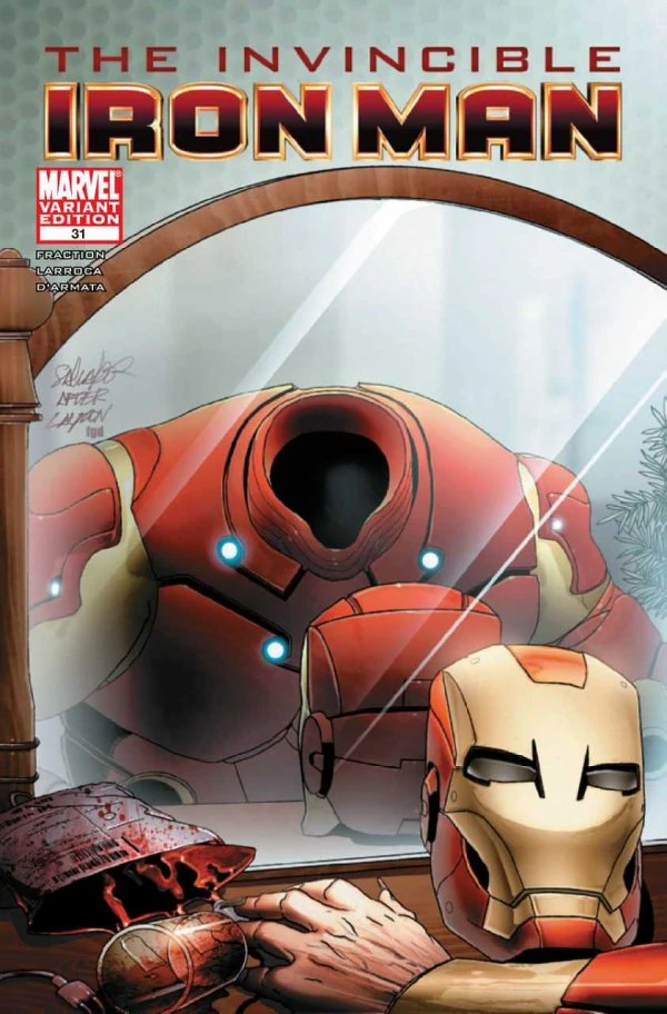 The Invincible Iron Man #31 — 1:15 Salvador Larroca Vampire Variant