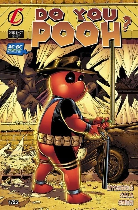 Do You Pooh? #1 — Atlantic City Boardwalk Con Exclusive, Walking Dead #1 Homage Variant, cover by Marat Mychaels