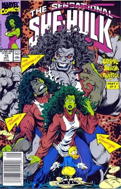 The Sensational She-Hulk #15 — Standard cover, cover by Dale Keown; Joe Rubinstein