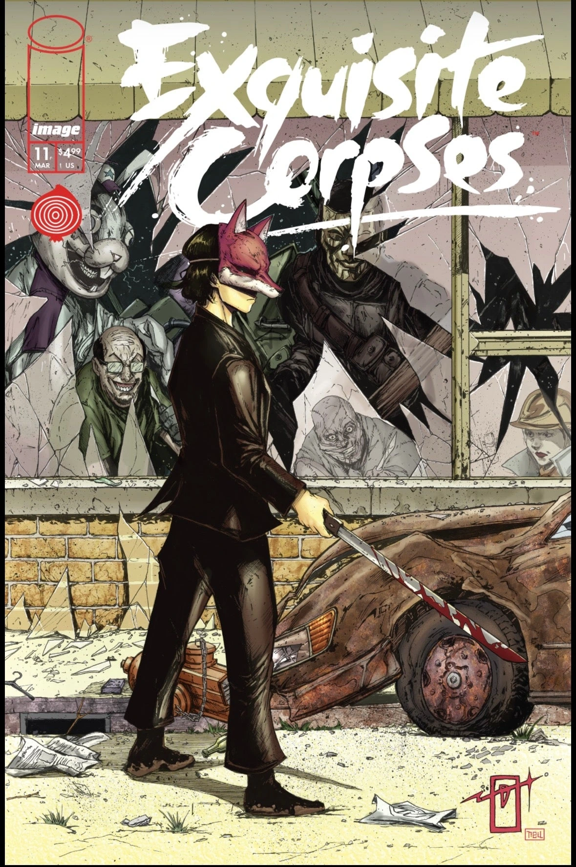 Exquisite Corpses #11 — Black Saber Comics MegaCon 2026 Jonathan Uribe The Walking Dead Homage Variant, cover by Jonathan Uribe