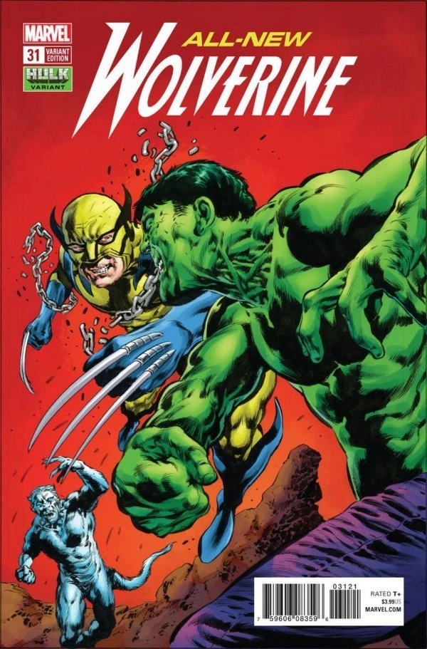 All-New Wolverine #31 — Mike Perkins Hulk Variant, cover by Mike Perkins