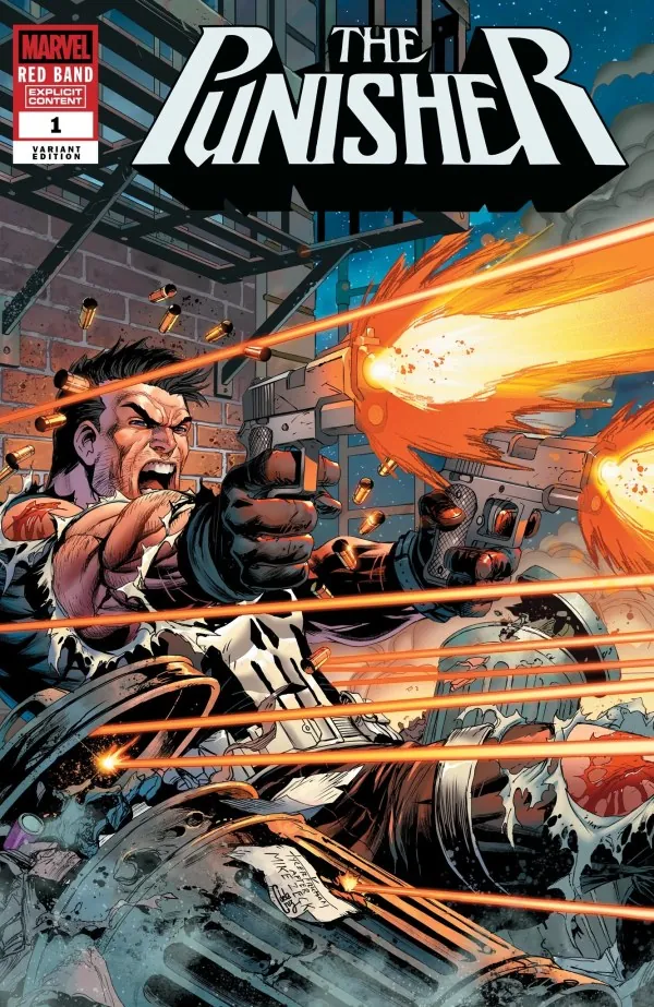 Punisher: Red Band #1 — 616 Comics / Comic Traders Tyler Kirkham Variant (+ Virgin, Color Hold Virgin)
