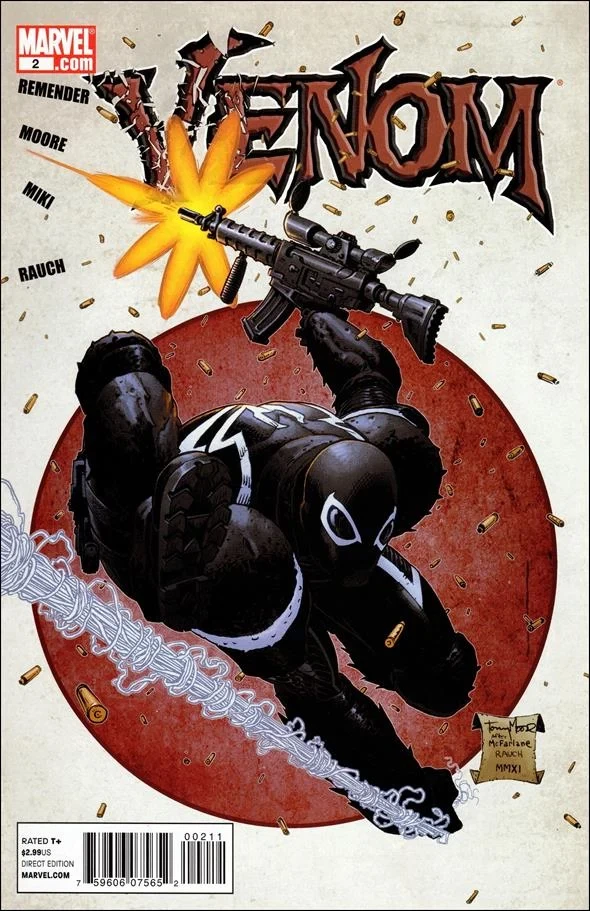 Venom #2 Tony Moore Amazing Spider-Man #300 homage cover