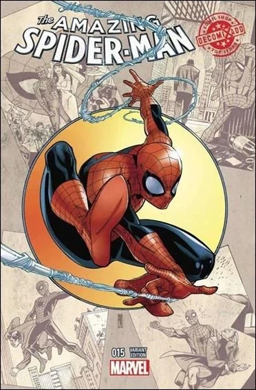 Amazing Spider-Man #15 Paco Medina Amazing Spider-Man #300 homage cover