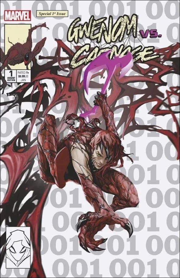 King in Black: Gwenom vs Carnage #1 Skan Srisuwan Amazing Spider-Man #300 homage cover