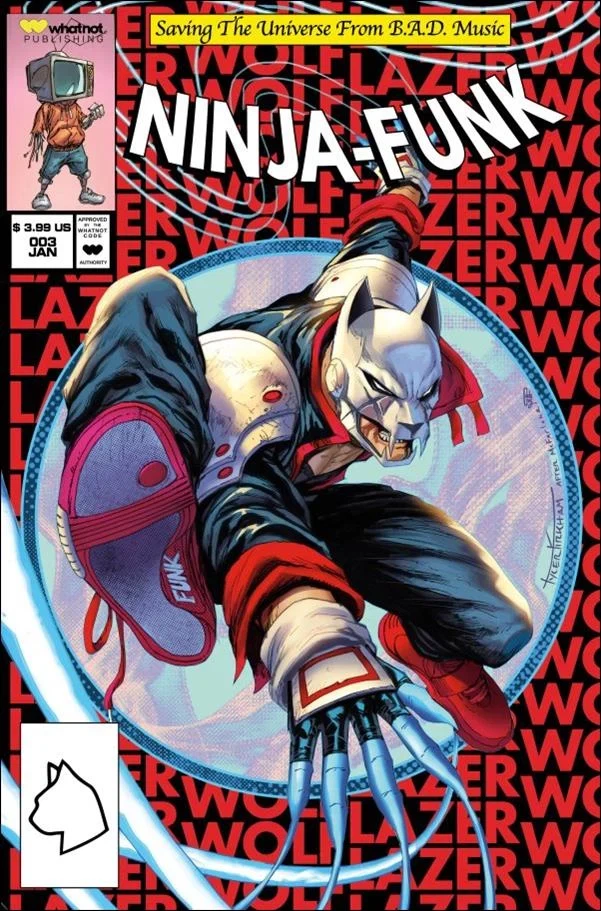 Ninja Funk #3 Tyler Kirkham Amazing Spider-Man #300 homage cover