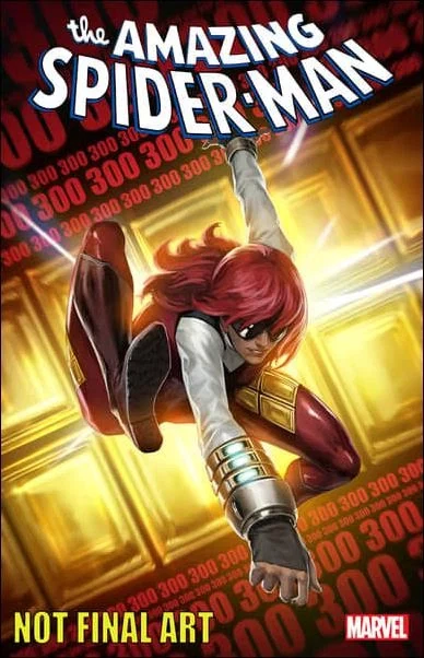 Amazing Spider-Man #31 Skan Srisuwan Amazing Spider-Man #300 homage cover