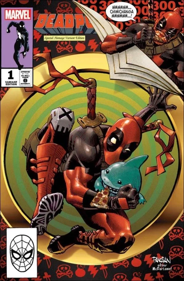 Deadpool #1 Dan Panosian Amazing Spider-Man #300 homage cover