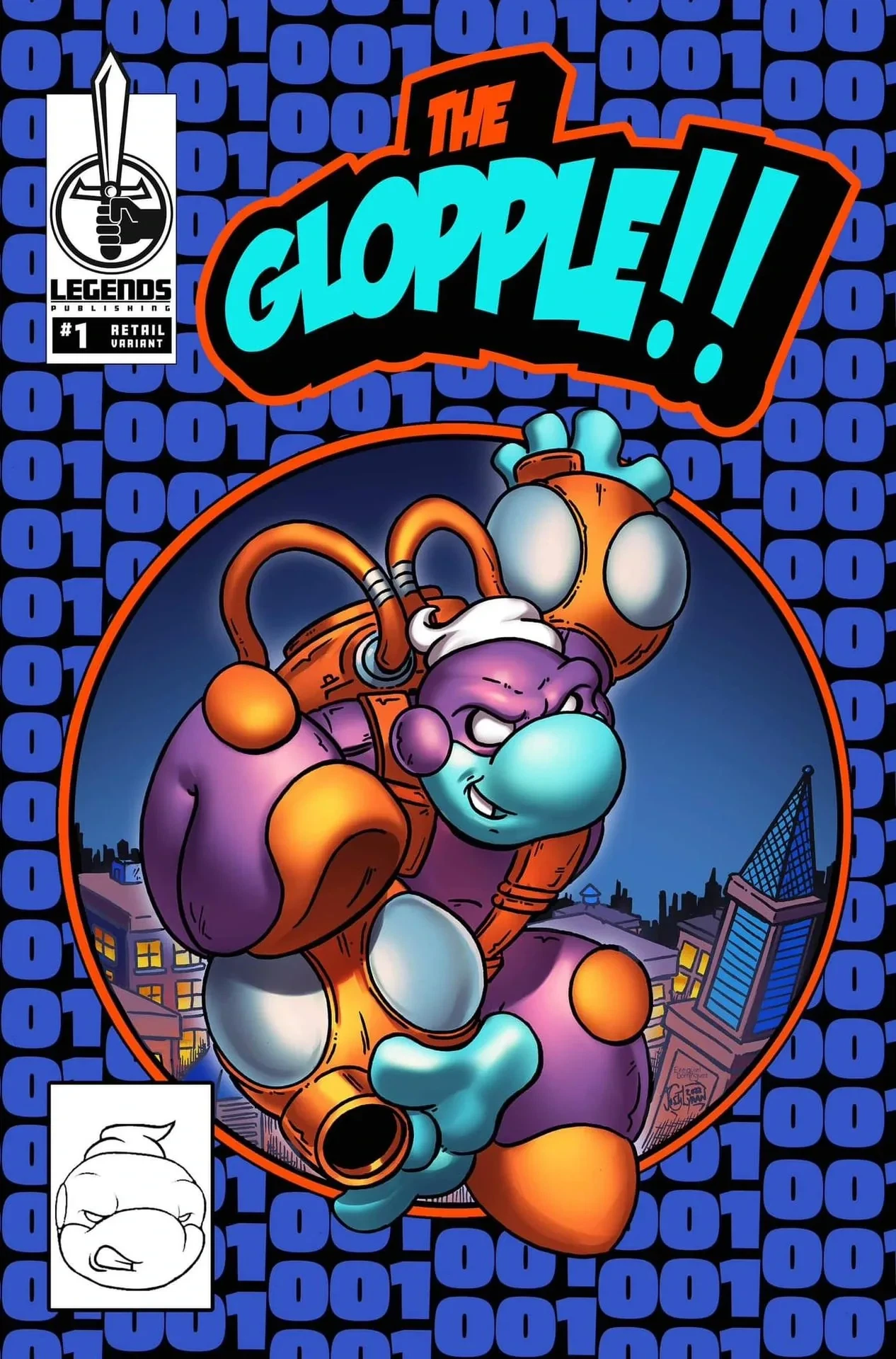 The Glopple #1 Josh Lyman Amazing Spider-Man #300 homage cover