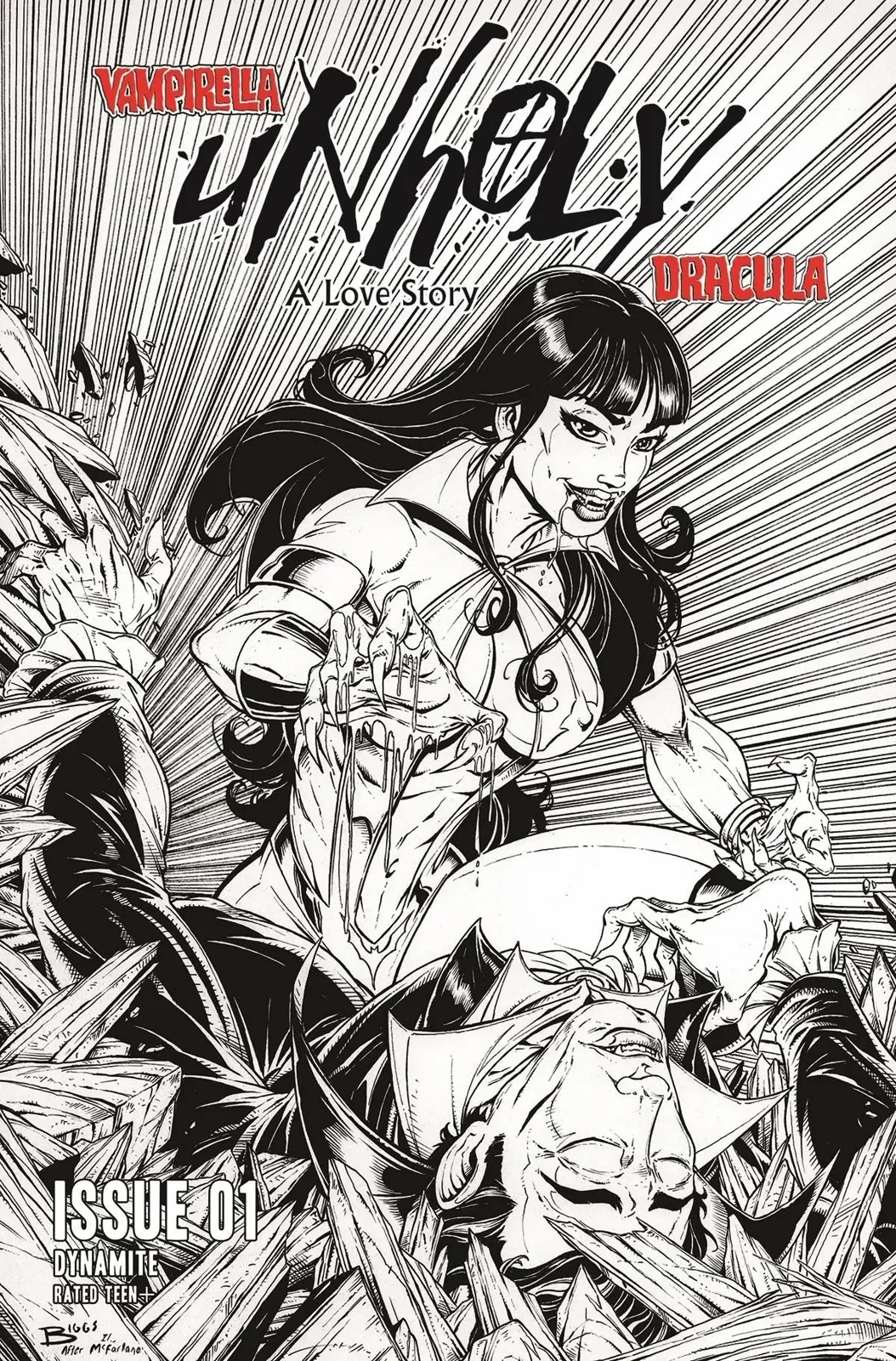 Vampirella: Dracula Unholy #1 — Amazing Spider-Man #316 Homage