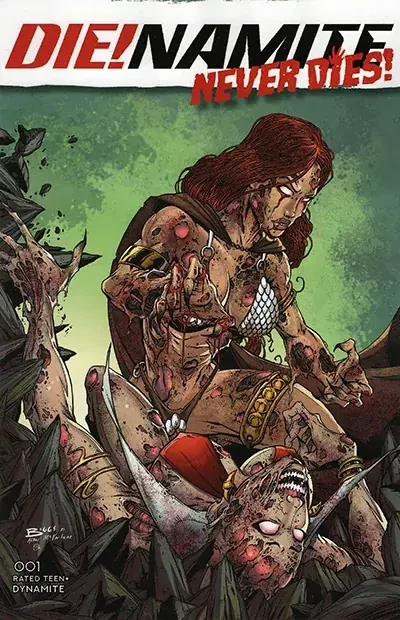 Die!namite Never Dies! #1 Cover Q Jamie Biggs color homage cover