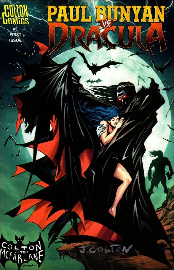 Paul Bunyan vs. Dracula 1 Batman 423 homage cover