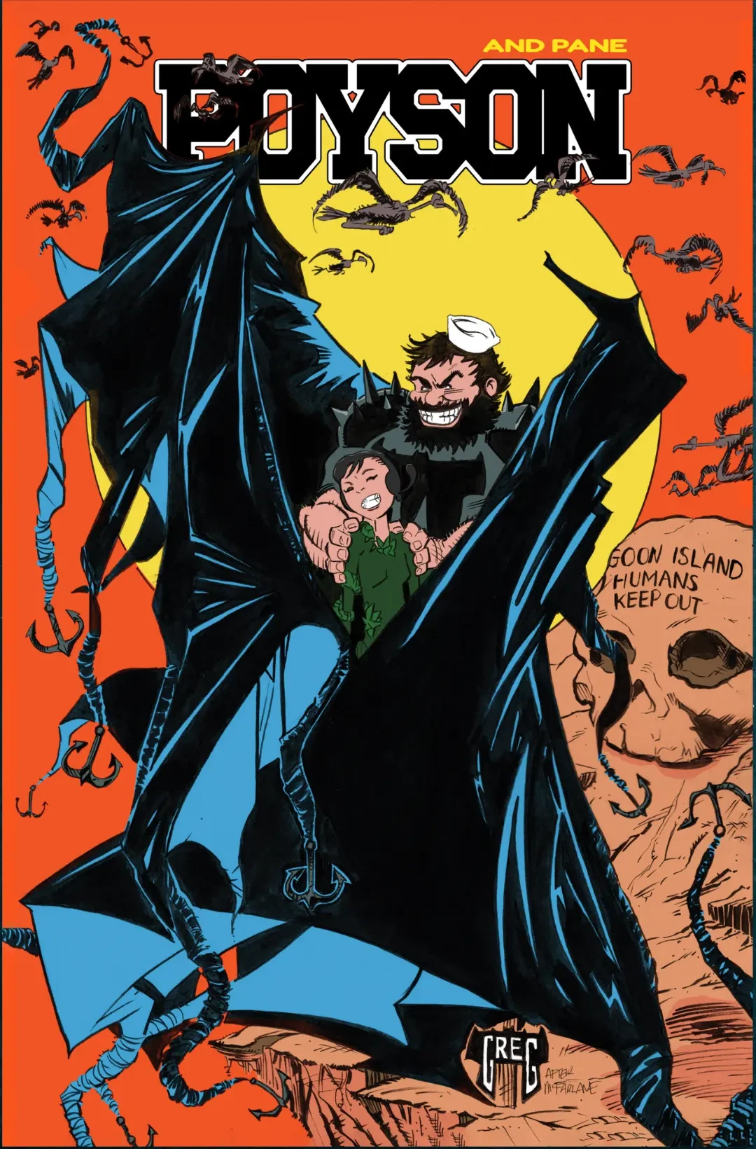 Poyson and Pane 1 Greg Kirkpatrick Batman 423 homage cover