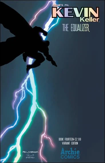Kevin Keller #14 (Cover 14B) cover, a homage to Batman: The Dark Knight Returns #1