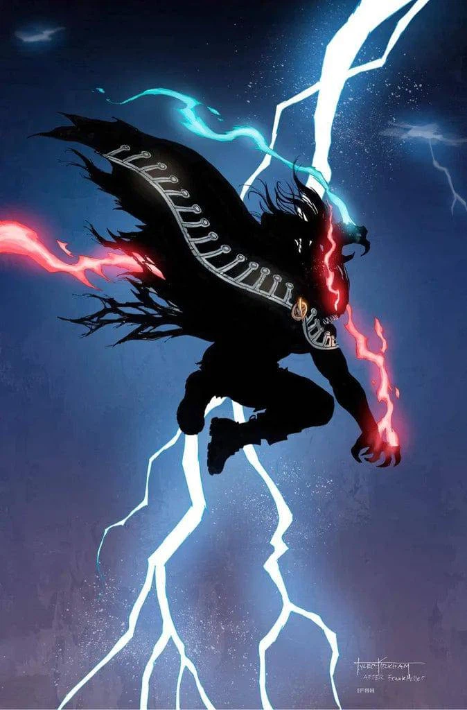 Vanish #1 cover, a homage to Batman: The Dark Knight Returns #1