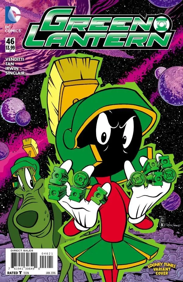 Green Lantern #46 — Looney Tunes GL #49 reinterpretation — Looney Tunes variant