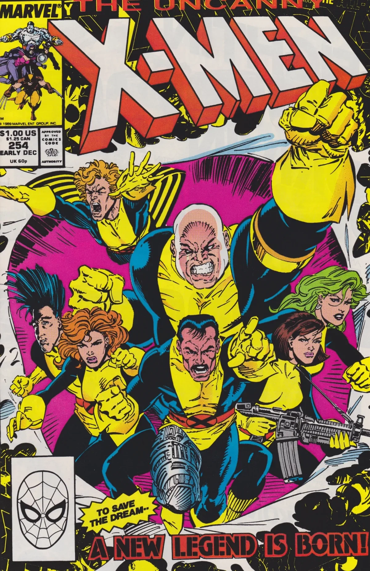 The Uncanny X-Men #254, Standard cover, Giant-Size X-Men #1 homage