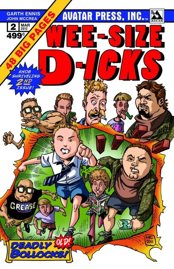 Dicks #2, Regular cover, Giant-Size X-Men #1 homage