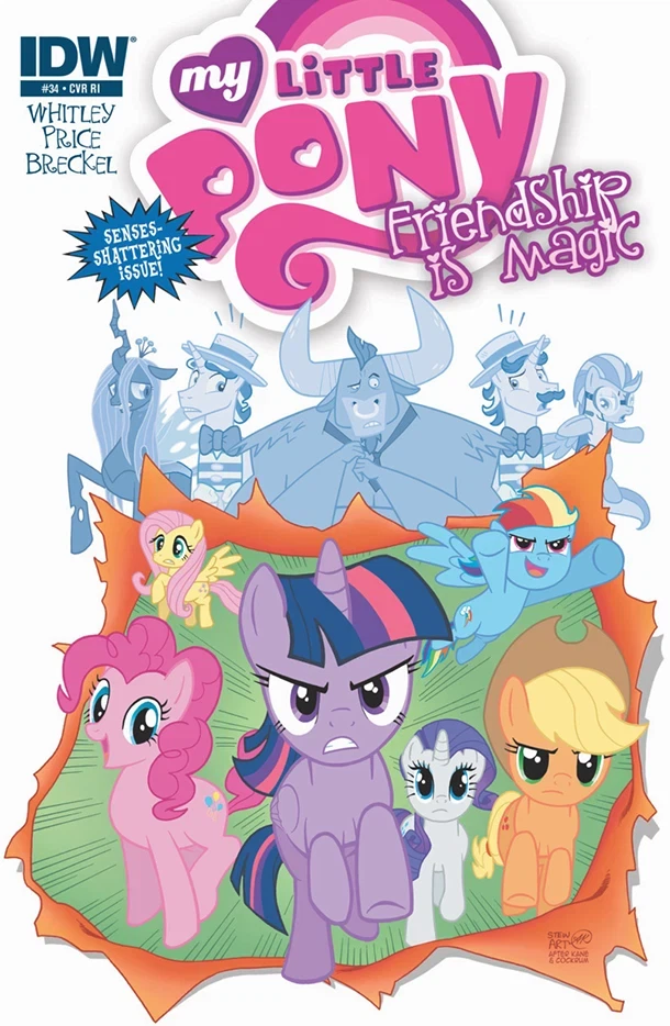 My Little Pony: Friendship Is Magic #34, Cover RI / retailer Cover C, 1:10, Giant-Size X-Men #1 homage