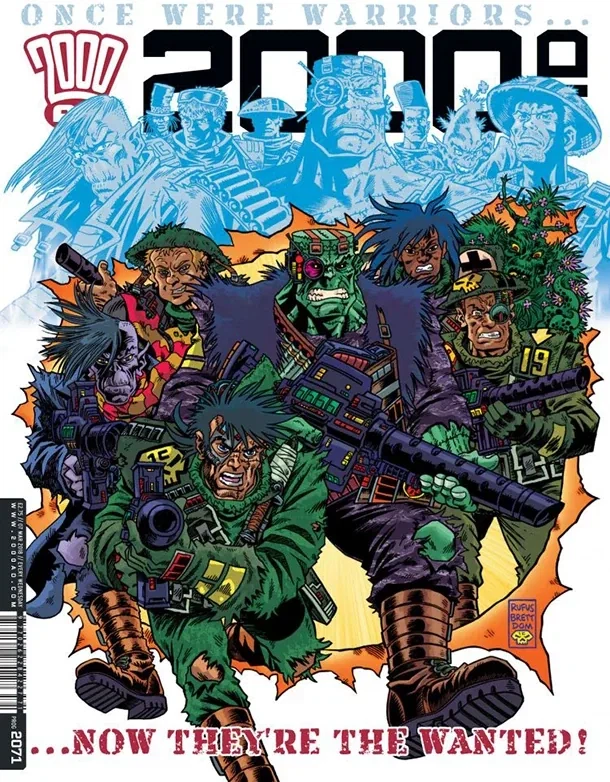 2000 AD Prog 2071, Standard cover, Giant-Size X-Men #1 homage