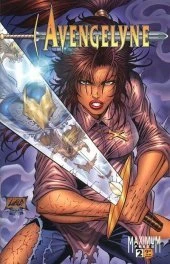 Avengelyne #2 cover, an homage to The Incredible Hulk #340