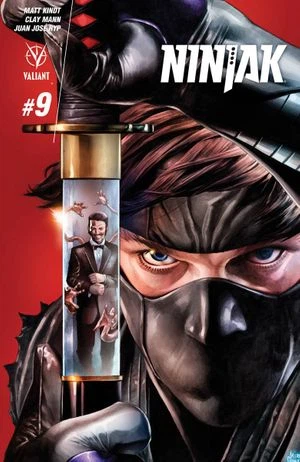 Ninjak #9 cover, an homage to The Incredible Hulk #340