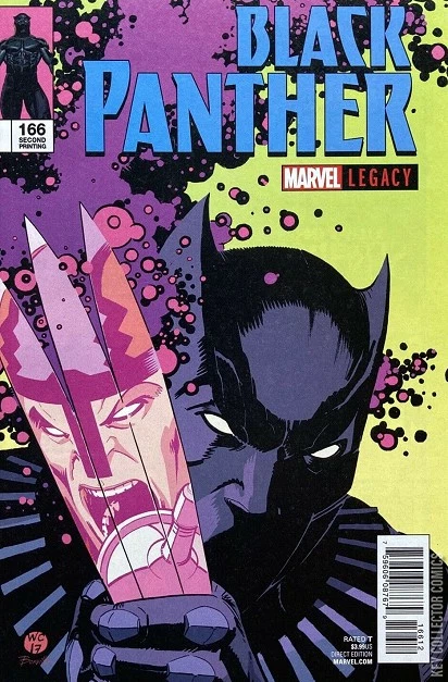 Black Panther #166 (Wes Craig Lenticular Variant + 2nd Printing) cover, an homage to The Incredible Hulk #340