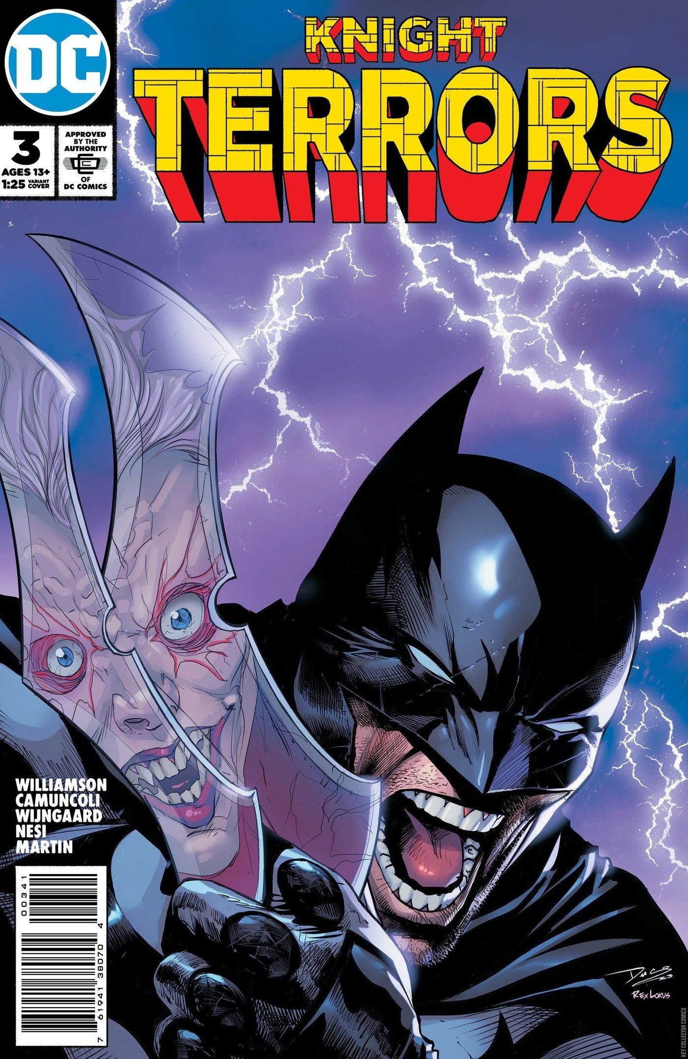 Knight Terrors #3 (Cover E 1:25 Christian Duce Variant) cover, an homage to The Incredible Hulk #340