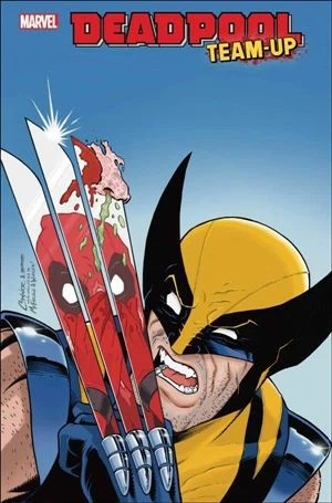 Deadpool Team-Up #1 (Amanda Conner Variant) cover, an homage to The Incredible Hulk #340