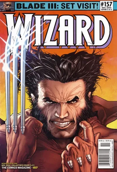 Wizard: The Magazine of Comics, Entertainment and Pop Culture #157 Collector’s Wolverine homage cover