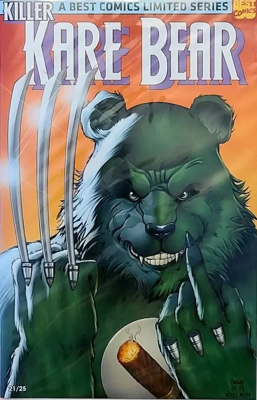 Killer Kare Bears #1 Wolverine homage trade dress variant (numbered /25)