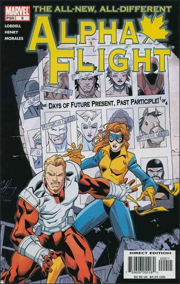 Alpha Flight #9 cover, an homage to Uncanny X-Men #141