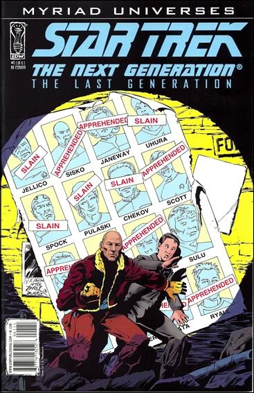 Star Trek: The Next Generation — The Last Generation #1 (J.K. Woodward Variant) cover, an homage to Uncanny X-Men #141