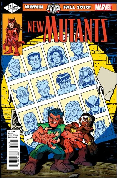 New Mutants #17 (Super Hero Squad Variant) cover, an homage to Uncanny X-Men #141