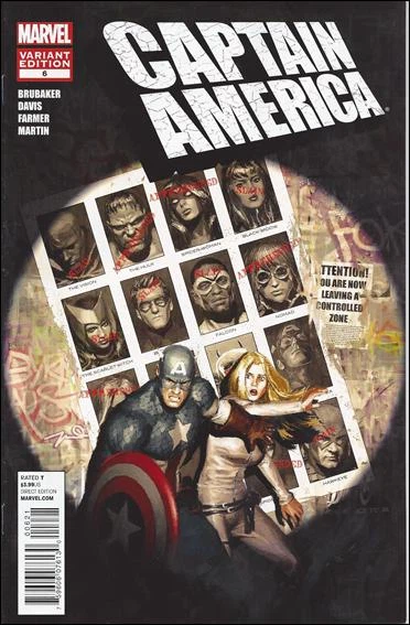 Captain America #6 (1:50 Gerald Parel 50th Anniversary Variant) cover, an homage to Uncanny X-Men #141