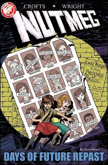Nutmeg #1 (Josh Eckert Variant) cover, an homage to Uncanny X-Men #141