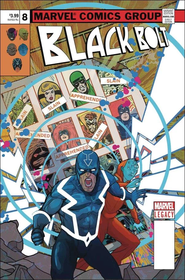 Black Bolt #8 (Christian Ward Homage Lenticular Variant) cover, an homage to Uncanny X-Men #141
