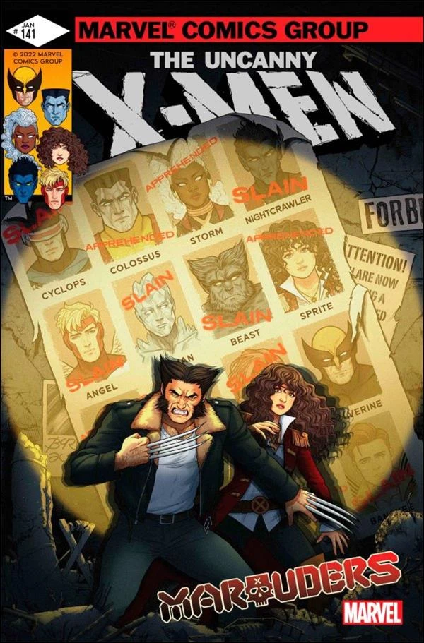 Marauders #10 (Jen Bartel Classic Homage Variant) cover, an homage to Uncanny X-Men #141