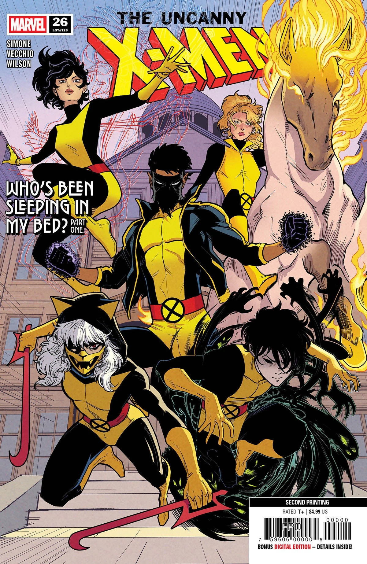 Uncanny X-Men #26 (Luciano Vecchio 2nd Printing Variant; trade dress + ratio virgin) cover, an homage to Uncanny X-Men #141