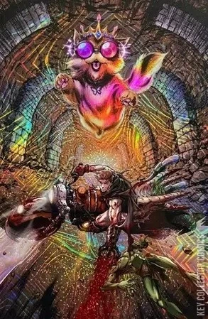 Dungeon Crawler Carl homage to Akira theatrical-poster imagery, cover by Creees Lee