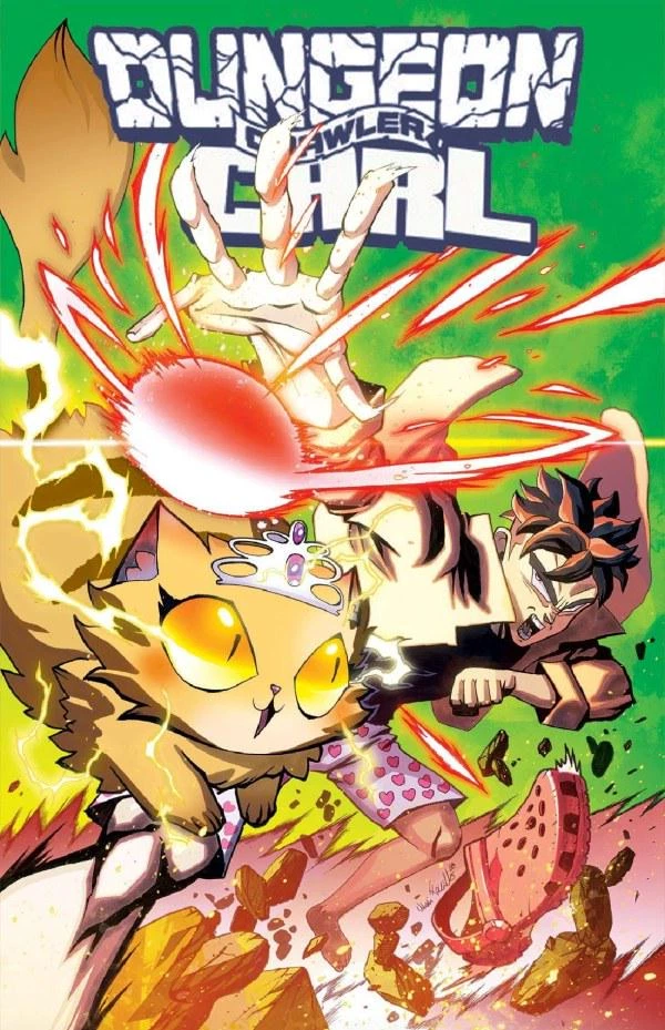 Dungeon Crawler Carl homage to Pokémon: The Electric Tale of Pikachu #1, cover by Mario Foccillo