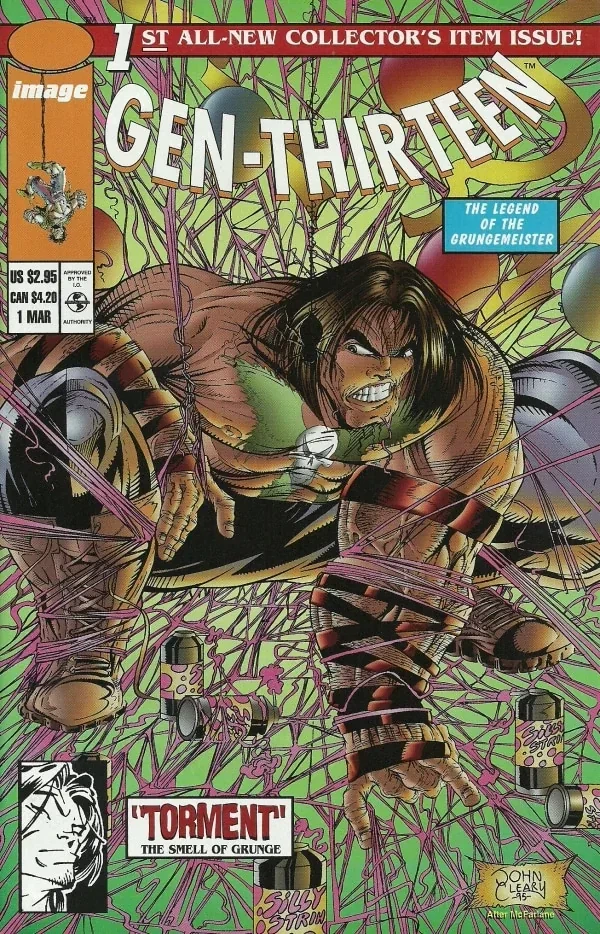 Gen13 #1 — Cover E John Cleary Your Friendly Neighborhood Grunge Variant